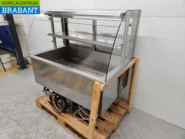 Acier inoxydable NordCap Buffet réfrigéré encastrable Buffet réfrigéré 112,5 cm 230V Horeca – Image 2