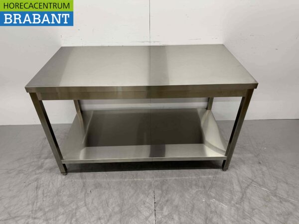 Table de travail en acier inoxydable Basic-line 140 x 70 x 85 cm Restauration – Image 2