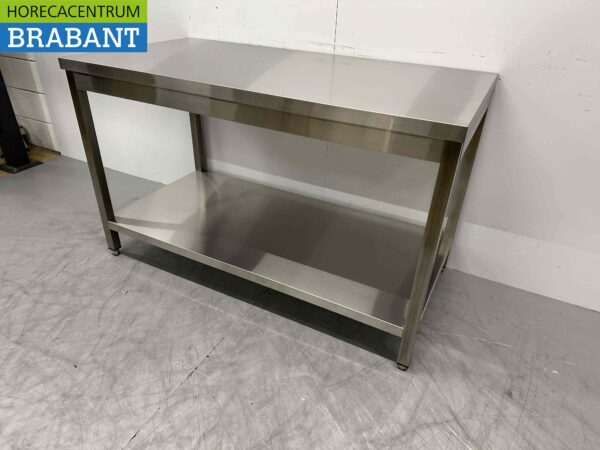 Table de travail en acier inoxydable Basic-line 140 x 70 x 85 cm Restauration – Image 4