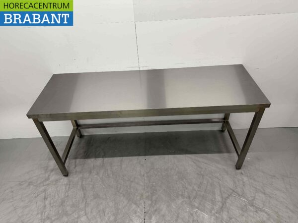 Table de travail en acier inoxydable Premium-line 180 x 60 x 85 cm Restauration – Image 2