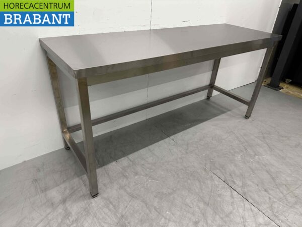 Table de travail en acier inoxydable Premium-line 180 x 60 x 85 cm Restauration – Image 4