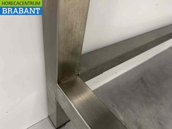 Table de travail en acier inoxydable Premium-line 180 x 60 x 85 cm Restauration – Image 5