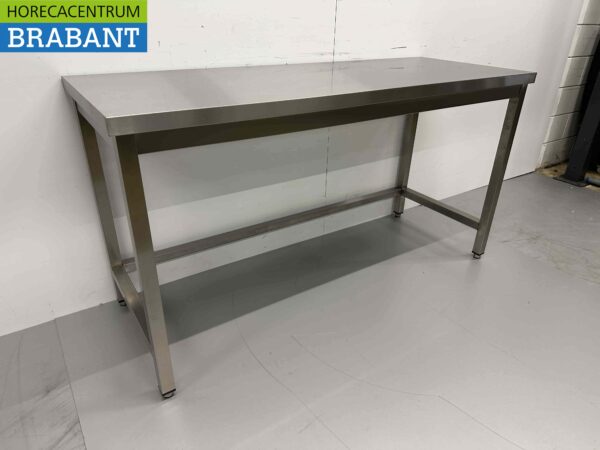 Table de travail en acier inoxydable Premium-line 160 x 60 x 85 cm Restauration – Image 3
