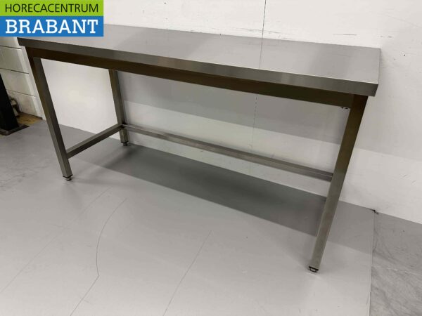 Table de travail en acier inoxydable Premium-line 160 x 60 x 85 cm Restauration – Image 4