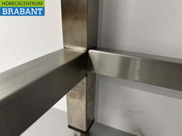 Table de travail en acier inoxydable Premium-line 200 x 60 x 85 cm Restauration – Image 5
