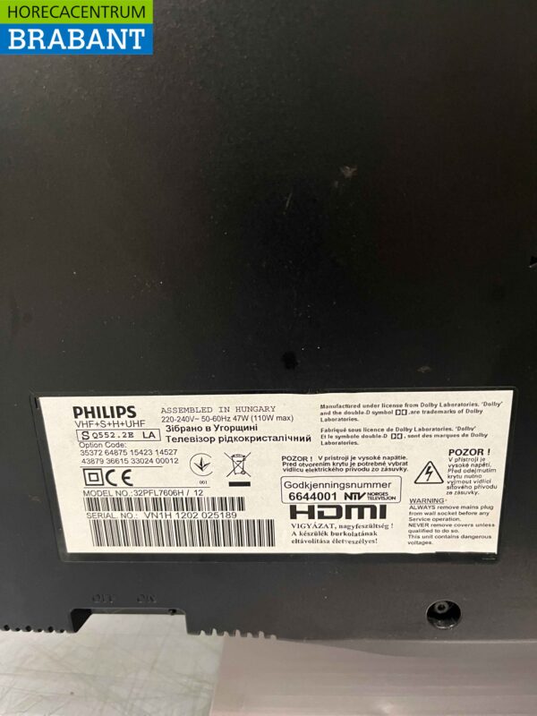 Philips 32PFL7606H Télévision Smart TV 32 pouces 230V – Image 5