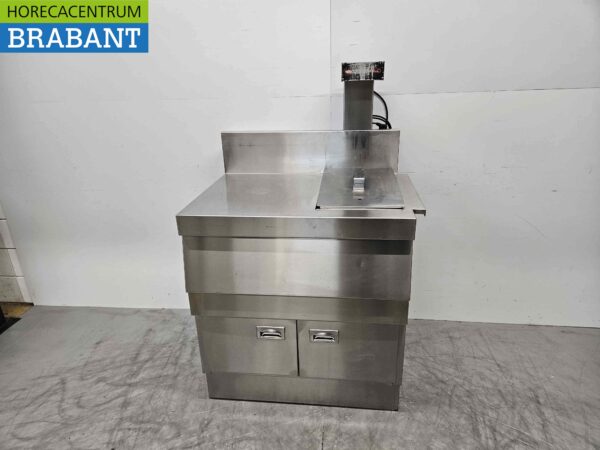 Acier inoxydable Hatco Mobile Chips warmer 93 cm 230V Horeca