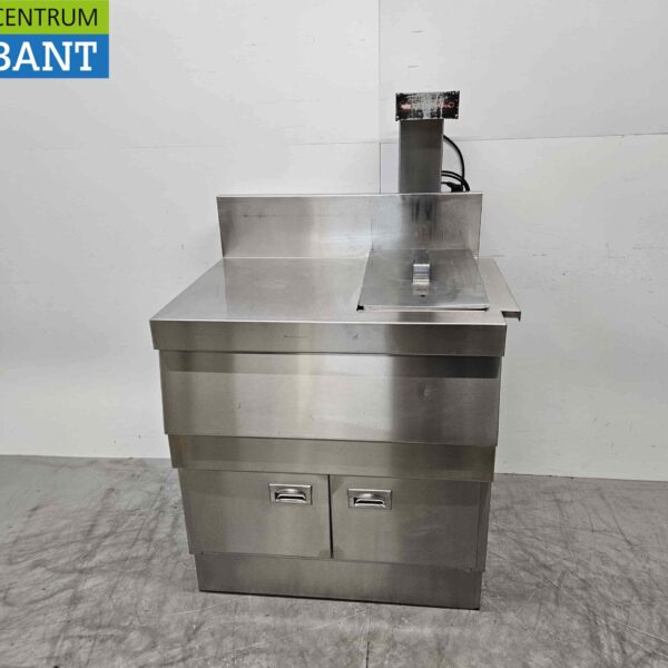 Acier inoxydable Hatco Mobile Chips warmer 93 cm 230V Horeca