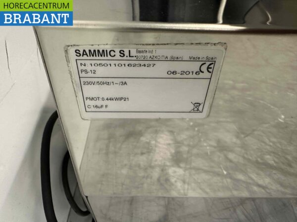 Hachoir Sammic PS-12 en acier inoxydable Hachoir à viande Hachoir à viande 100 kg par heure 230V Boucherie Traiteur – Image 6