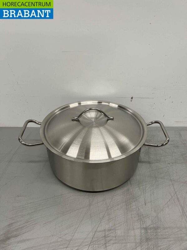Acier inoxydable Fusion Professional Soup Pan Cooking Pan 35.5 x 26 cm 4.7 litres Horeca