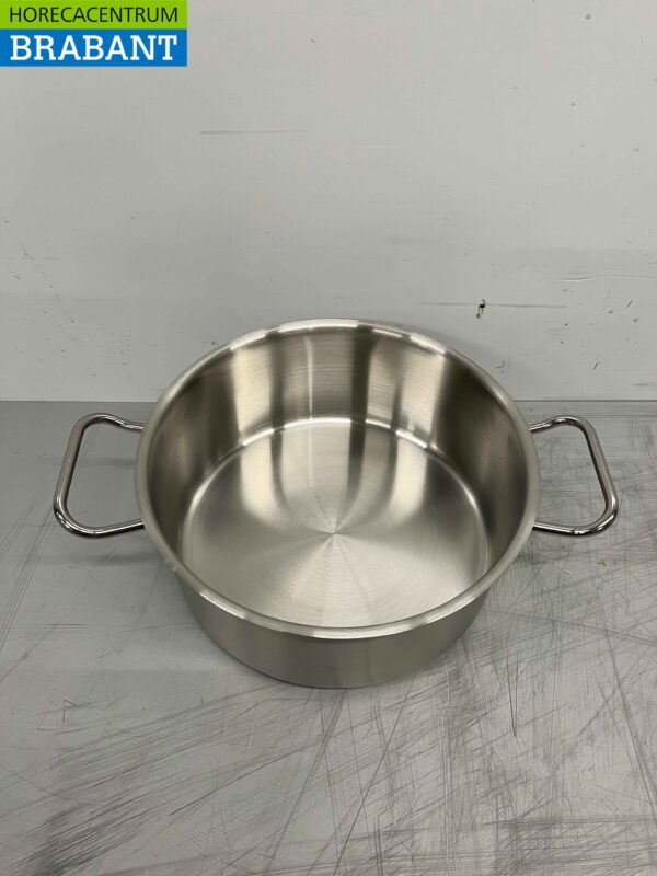 Acier inoxydable Fusion Professional Soup Pan Cooking Pan 35.5 x 26 cm 4.7 litres Horeca – Image 2