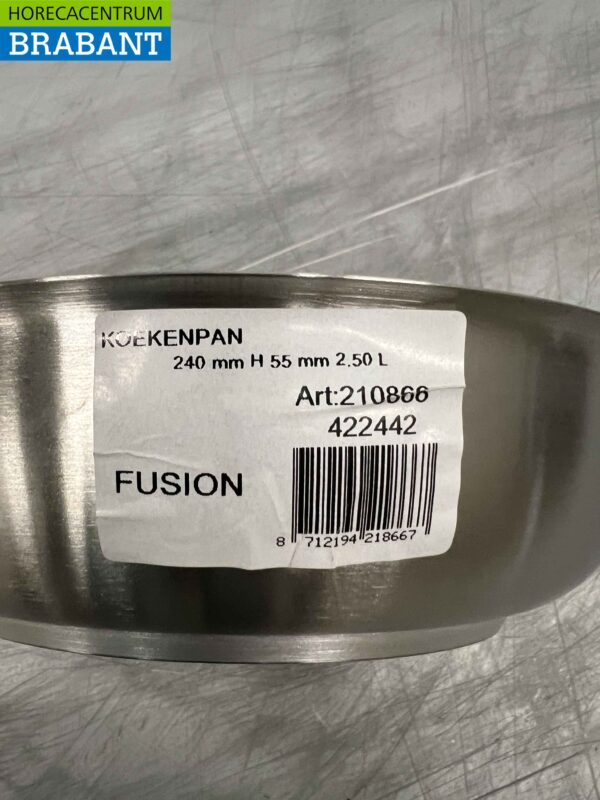 Poêle à frire Fusion Professional en acier inoxydable 240 mm Restauration – Image 3