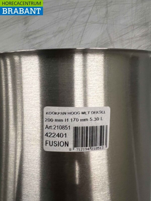 Acier inoxydable Fusion Professional Soup Pan Cooking Pan 34.5 x 22 cm 5.3 litres Catering – Image 3