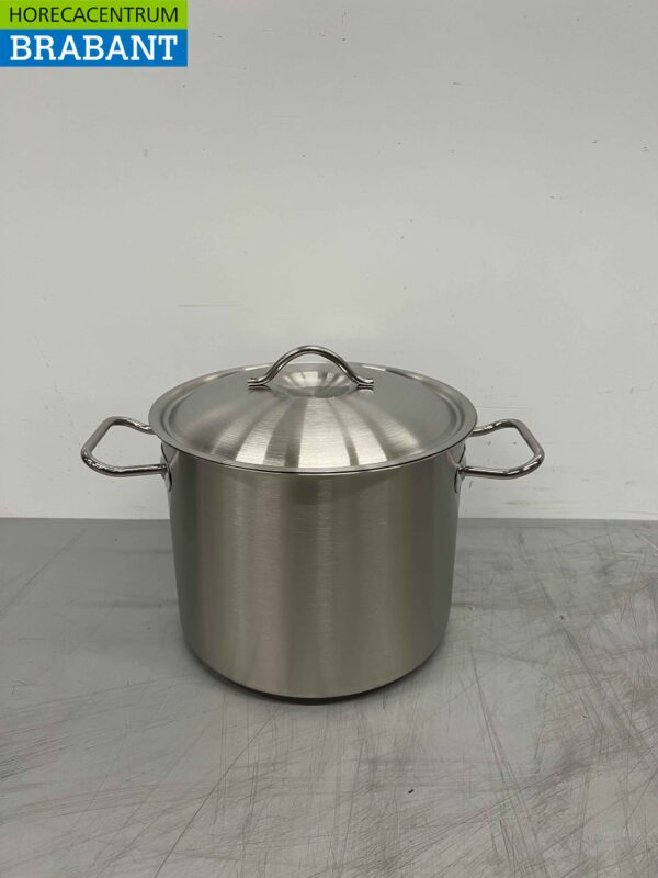 Acier inoxydable Fusion Professional Soup Pan Cooking Pan 36.5 x 26 cm 8.8 litres Horeca