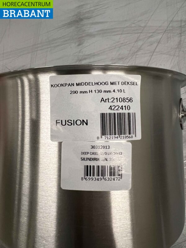 Acier inoxydable Fusion Professional Soup Pan Cooking Pan 31.5 x 22 cm 4.1 litres Catering – Image 3