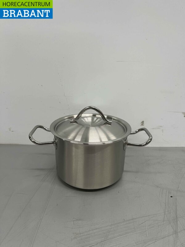 Acier inoxydable Fusion Professional Soup Pan Cooking Pan 26.5 x 18 cm 2 litres Catering