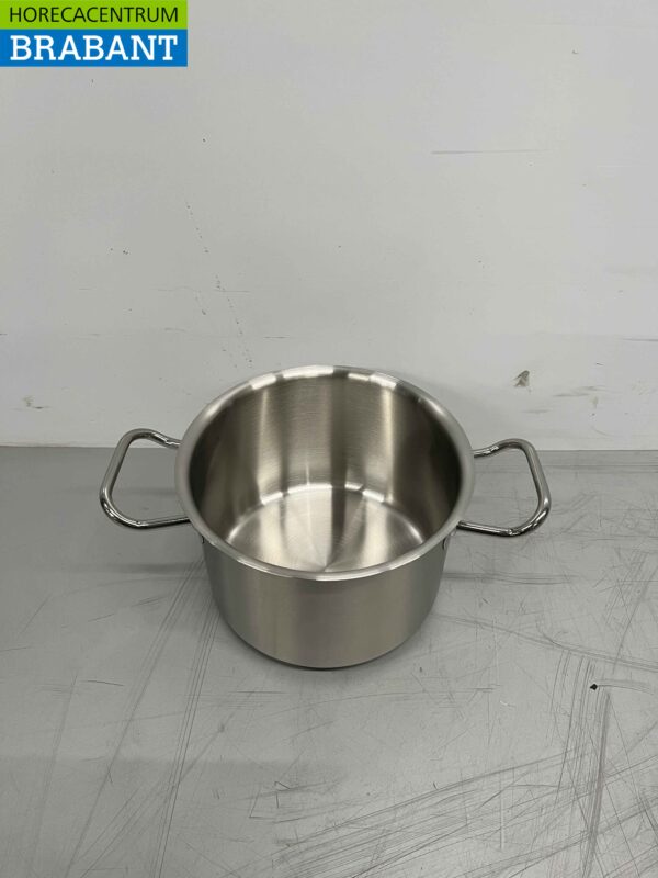 Acier inoxydable Fusion Professional Soup Pan Cooking Pan 26.5 x 18 cm 2 litres Catering – Image 2