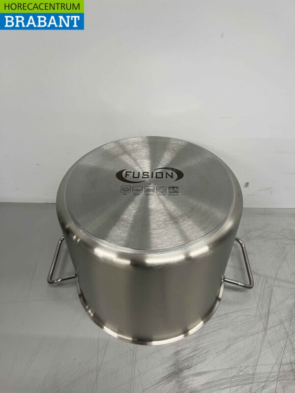 Acier inoxydable Fusion Professional Soup Pan Cooking Pan 39.5 x 30 cm 14.2 litres Catering – Image 4