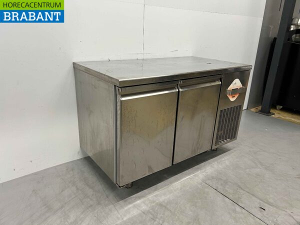 Kronus en acier inoxydable Comptoir réfrigéré 2 portes 131 cm 230V Horeca – Image 3