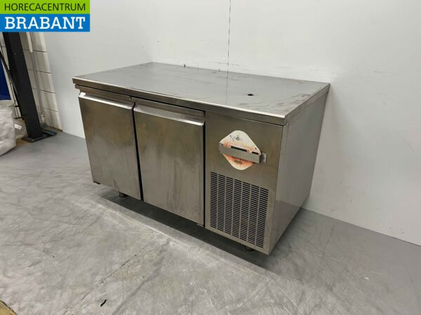 Kronus en acier inoxydable Comptoir réfrigéré 2 portes 131 cm 230V Horeca – Image 2
