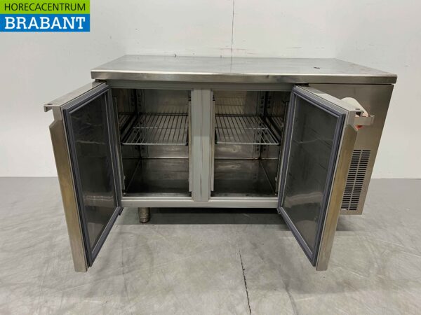 Kronus en acier inoxydable Comptoir réfrigéré 2 portes 131 cm 230V Horeca – Image 4