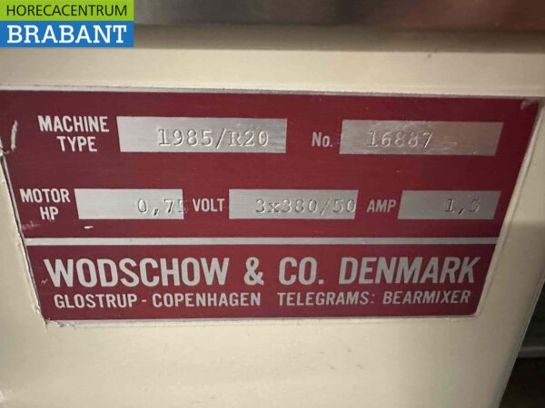 Bear Varimixer Mélangeur plan en acier inoxydable 20 litres 400V Boulangerie Traiteur – Image 5