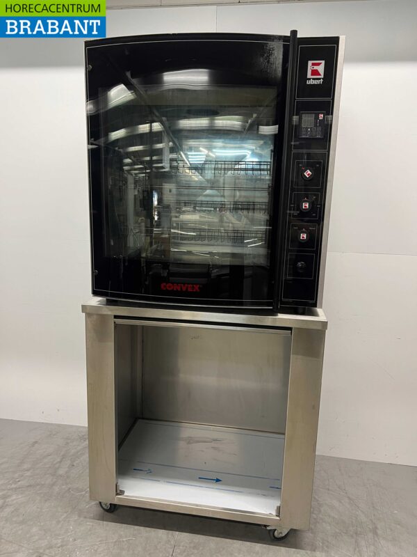 Gril à poulet Ubert RT-508 DE en acier inoxydable 3 paniers 400V Horeca