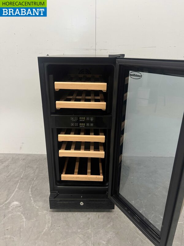 Combisteel Refroidisseur à vin Réfrigérateur à vin 2 zones 27/32 bouteilles 230V Horeca – Image 4