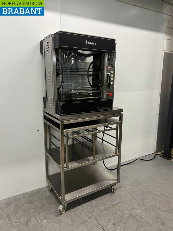 Gril à rôtisserie Savory Panorama 5 en acier inoxydable 3 paniers 400V Catering – Image 2