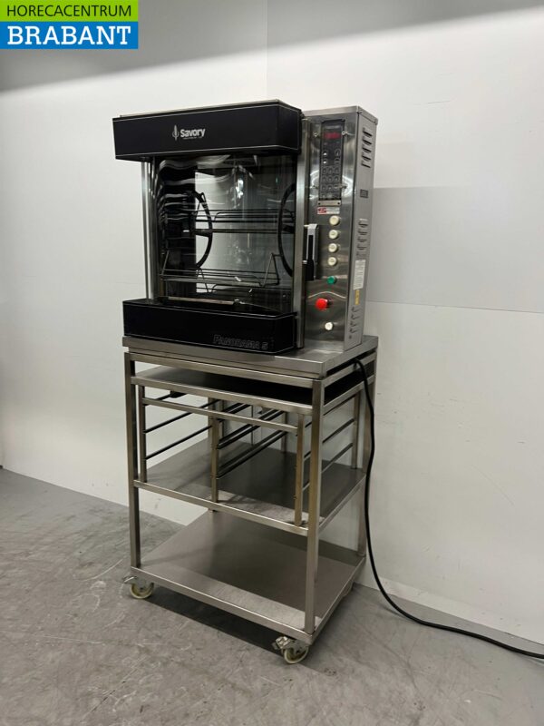 Gril à rôtisserie Savory Panorama 5 en acier inoxydable 3 paniers 400V Catering – Image 3