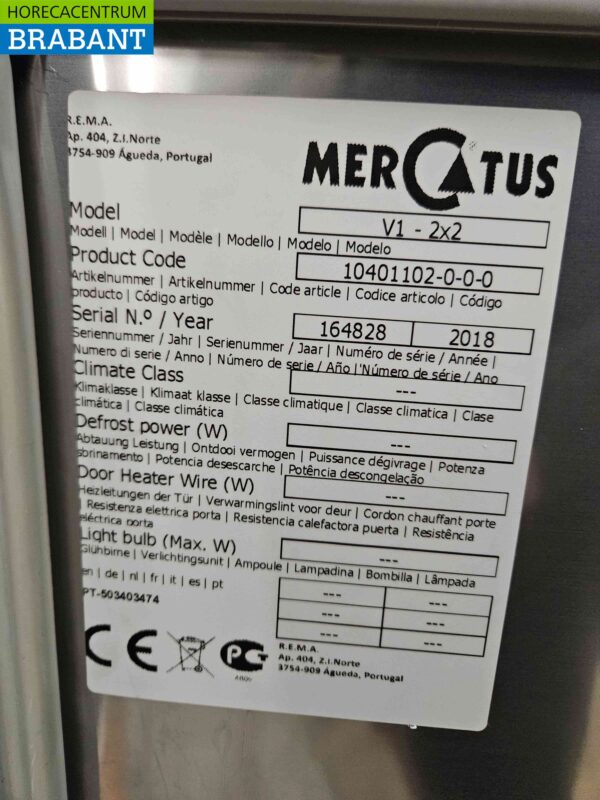 Mercatus V1 - 2X2 en acier inoxydable Refroidisseur de fûts Refroidisseur de fûts 106 cm 230V Horeca – Image 6