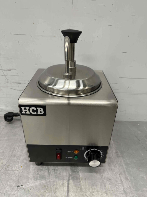 Pompe à sauce chauffante en acier inoxydable Chauffe-sauce 2 litres Fromage Caramel Beurre Chili Fondant 230V Horeca