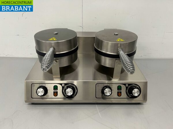 Gaufrier double en acier inoxydable avec minuterie 230V Restauration