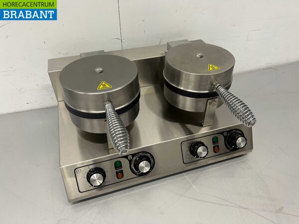 Gaufrier double en acier inoxydable avec minuterie 230V Restauration – Image 2