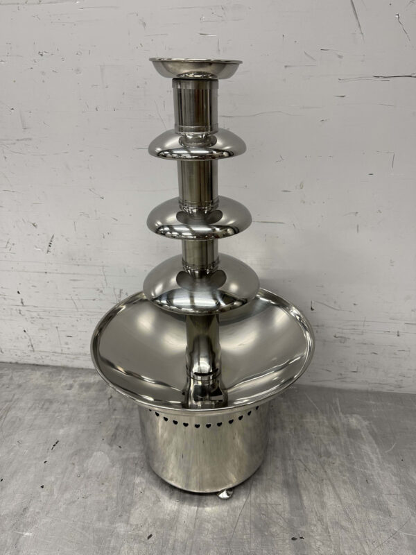Fontaine à chocolat en acier inoxydable Fontaine à chocolat 4 étages 60 cm 230V Horeca