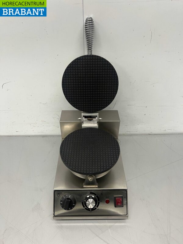 Gaufrier en acier inoxydable avec minuterie sirop gaufre cône glace 230V Horeca – Image 4