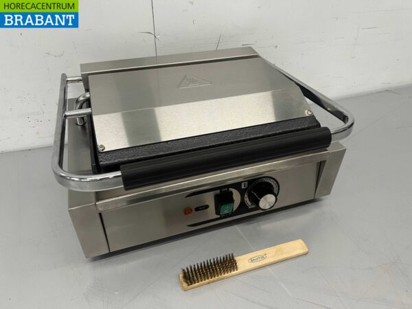 Acier inoxydable HCB Grille de contact Paninigrill Grille striée/glissante 230V Horeca – Image 2