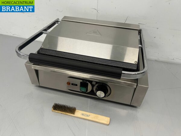 Acier inoxydable HCB Grille de contact Paninigrill Grille striée/glissante 230V Horeca – Image 3