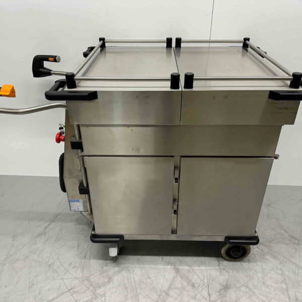 Acier inoxydable Hupfer Chariot de restauration Automoteur Armoire chaude à batterie bain-marie 10 x 1/1 GN 230V Horeca