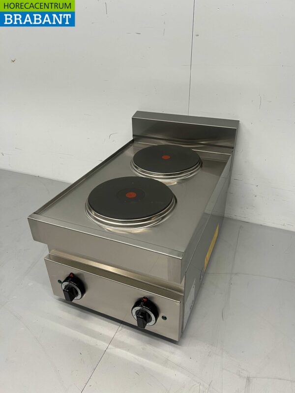 Plaque de cuisson électrique 2 feux en acier inoxydable Série 650 40 cm 400V Horeca – Image 3