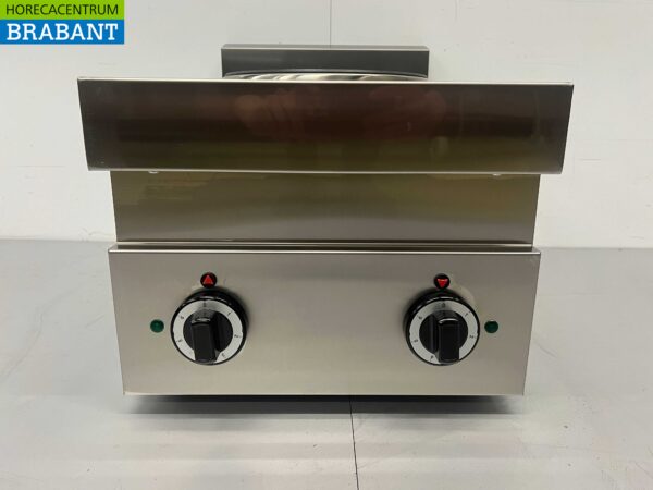 Plaque de cuisson électrique 2 feux en acier inoxydable Série 650 40 cm 400V Horeca – Image 4