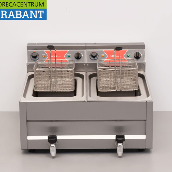 HCB Friteuse double en acier inoxydable 2 x 12 litres Premium-line 400V Catering