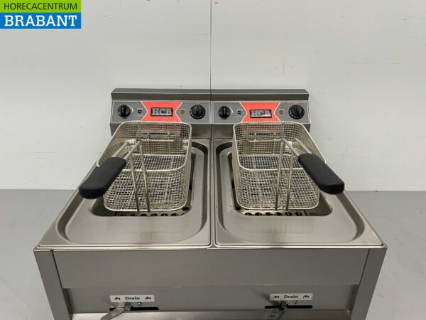 HCB Friteuse double en acier inoxydable 2 x 12 litres Premium-line 400V Catering – Image 5