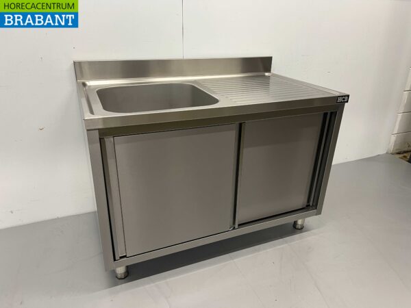 Evier inox 2 portes coulissantes Premium-line 120 cm Horeca – Image 2