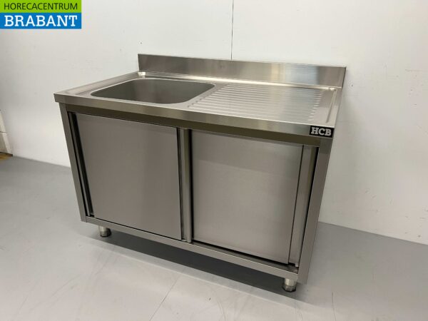 Evier inox 2 portes coulissantes Premium-line 120 cm Horeca – Image 3