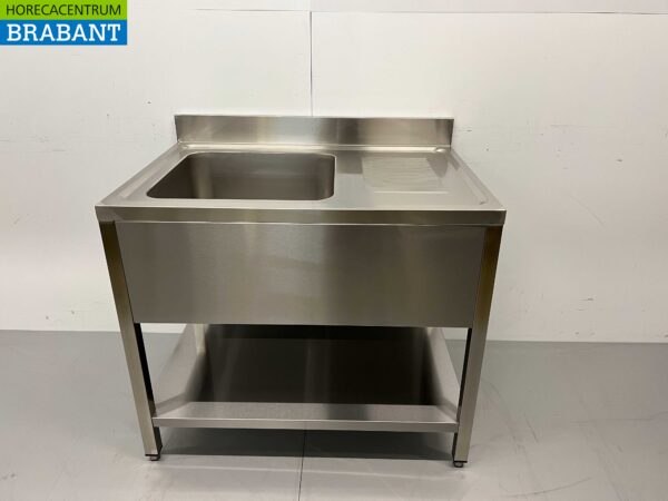 Évier en acier inoxydable Évier Premium-line 100 cm Horeca