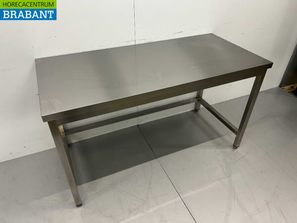 Table de travail en acier inoxydable Premium-line 150 x 70 x 85 cm Restauration – Image 2