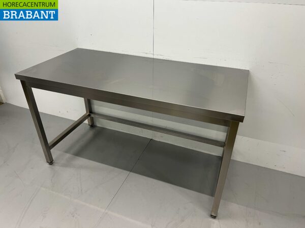 Table de travail en acier inoxydable Premium-line 150 x 70 x 85 cm Restauration – Image 3