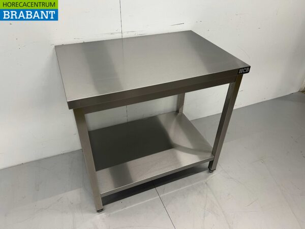 Table de travail en acier inoxydable Premium-line 90 x 60 x 85 cm Restauration – Image 2