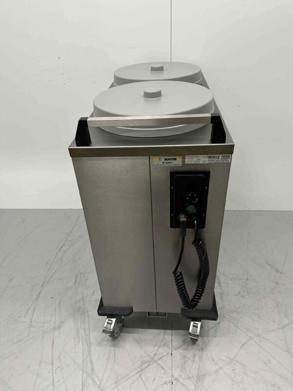 Acier inoxydable Chariot mobile pour plaques chauffantes Diamètre max. 31 cm 230V Horeca